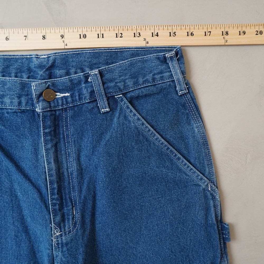 Carhartt B13-DST Carpenter Jeans 31x32 Mens Blue Loose Fit Denim Work Pants - Picture 7 of 7